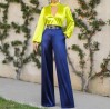Deep V-neck high-waist jumpsuit HF0705-01-03