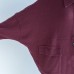 autumn warm burgundy vintage cotton short coats plus size batwing sleeve jackets